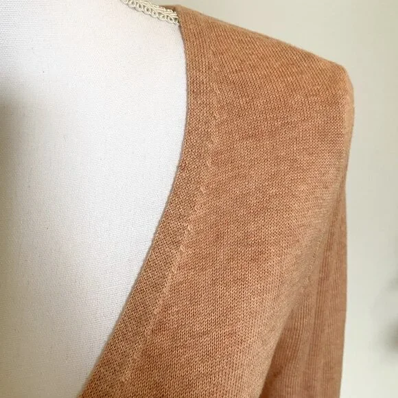 🩰 NWT Splendid Dana Wrap Sweater - Fitted Elegant Cotton Silk Blend 🩰 - Picture 7 of 13